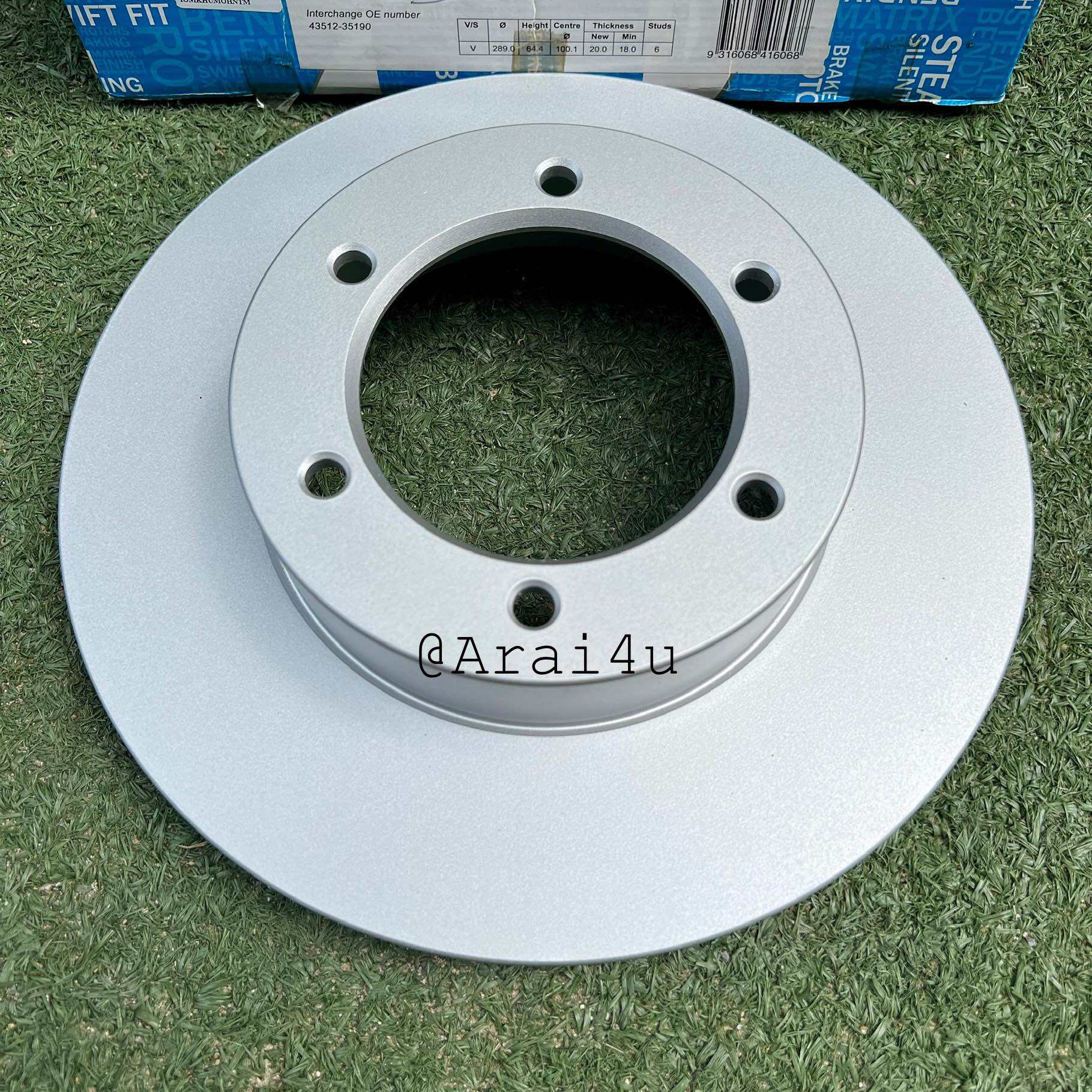 BENDIX จานดิสเบรคหน้า TOYOTA TIGER 4X4,SPORT RIDER 87-04 (BR780)
