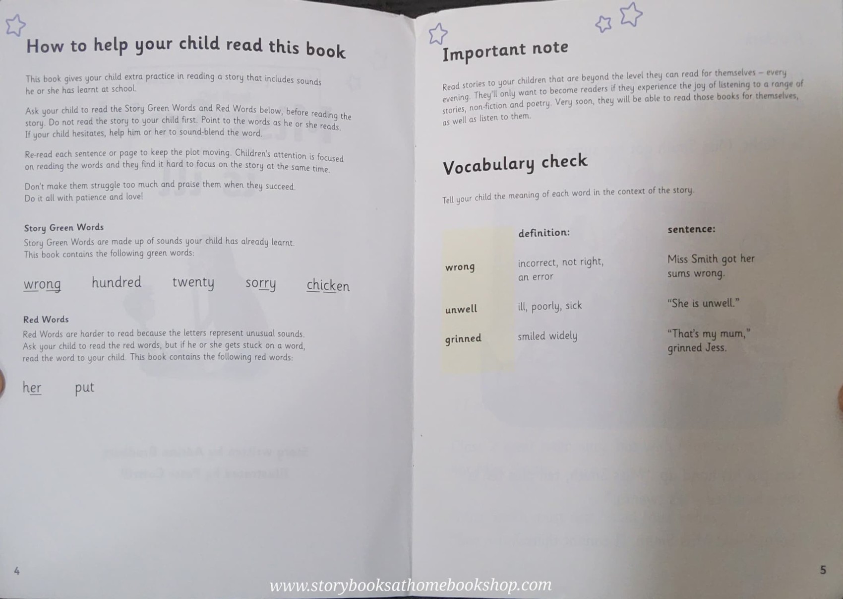 หนังสือนิทานปกอ่อน** 🍅🍓READ WRITE Inc. BOOK BAG BOOKS MISS SMITH IS ILL (set5 book 2)