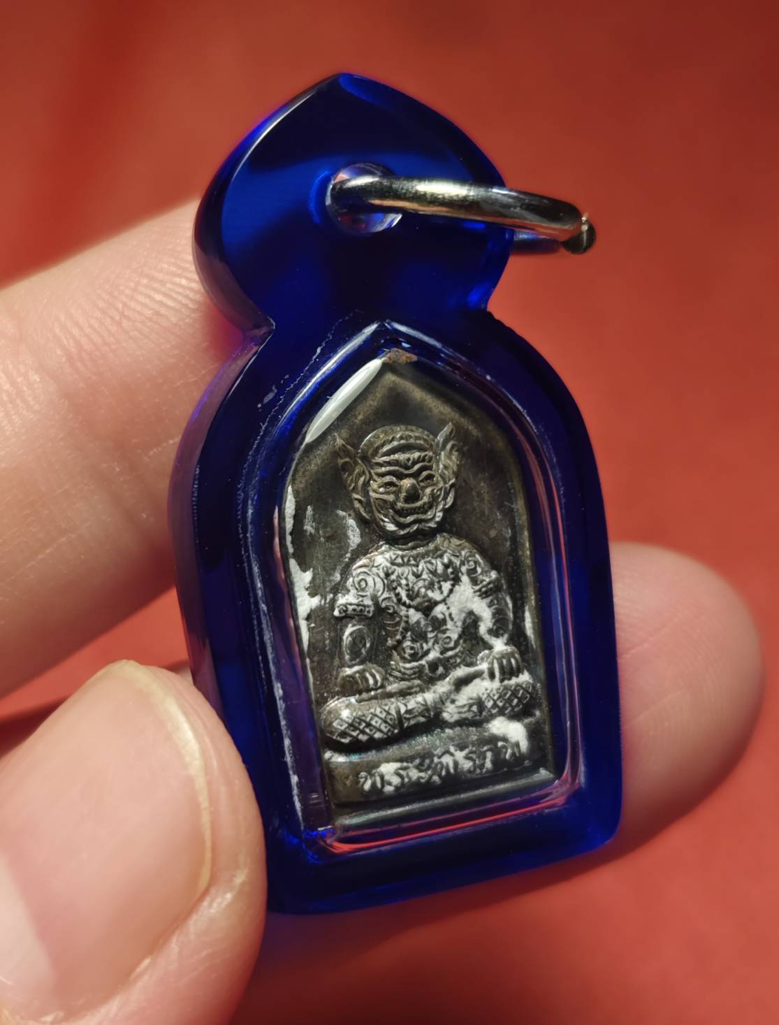 ปรกพระพิราพ (นวะโลหะ) เลข 58 เลี่ยมกันน้ำพร้อมใช้ (หลวงปู่ลอง วัดวิเวกวายุพัด) ประทานพรให้ ร่ำรวย เงินทอง หน้าที่การงาน