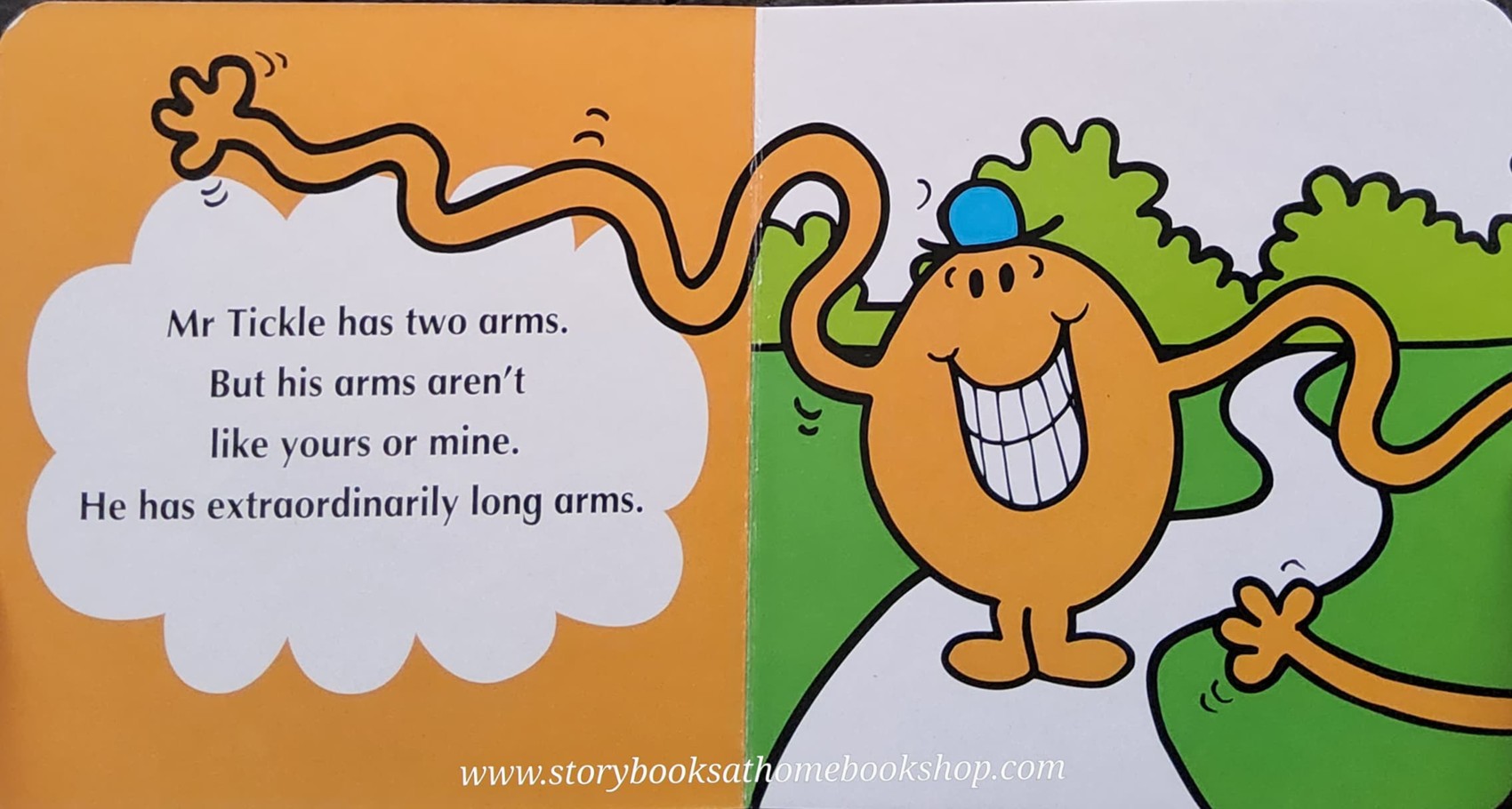 BOARD BOOK ** ðLITTLE MISS&MR.MENð ð
ð
HERE COMES MR.TICKLE by Roger Hargreaues