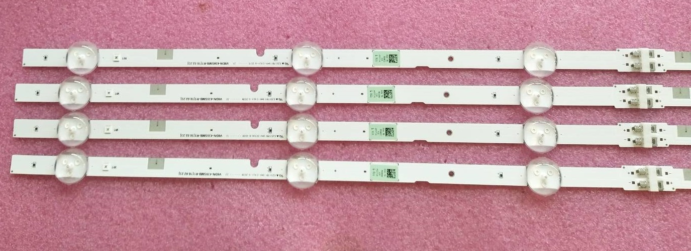 หลอดแบคไลน์ทีวี ซัมซุง SAMSUNG ของแท้ถอดจากเครื่อง รุ่นUA43T6000AK 1ชุด 4แถว6ชิ้น