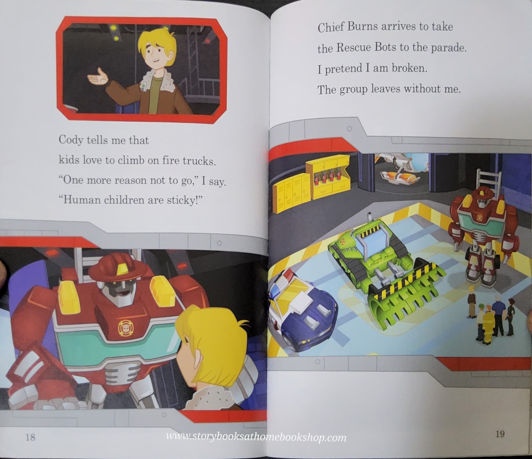 หนังสือนิทานปกอ่อน** 🍅🍓TRANSFORMERS RESCUE BOTS:MEET HEATWAVE THE FIRE-BOT L.1