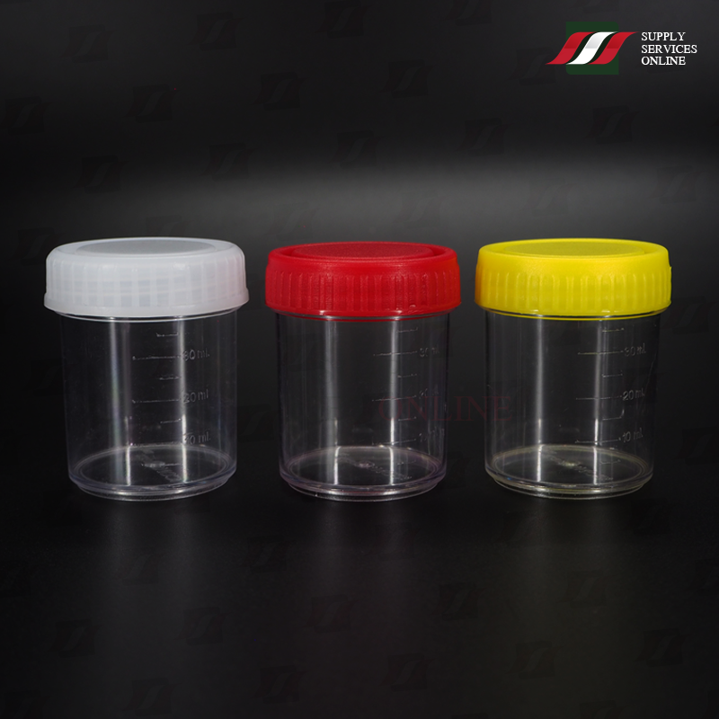กระปุกเก็บปัสสาวะ Urine Container PS with Scale ฝาใส