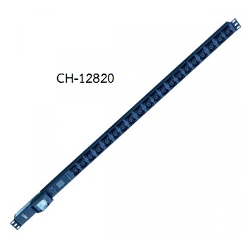 PDU 20 C13 Outlet (Circuit Breaker 32A+ V-A+ Power Plug 32A รางไฟที่มี C13 และปลั๊กเพาเวอร์ และ Volt-Amp