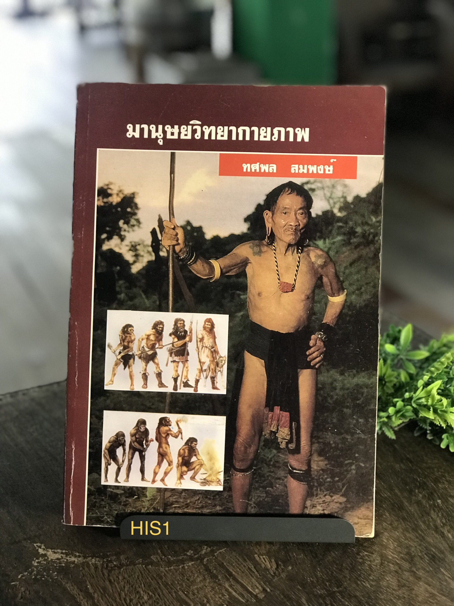 มานุษยวิทยากายภาพ ผู้เขียน ทศพล สมพงษ์ จัดพิมพ์โดย คณะมนุษยศาสตร์คณะมนุษยศาสตร์สถาบันราชภัฎสกลนคร