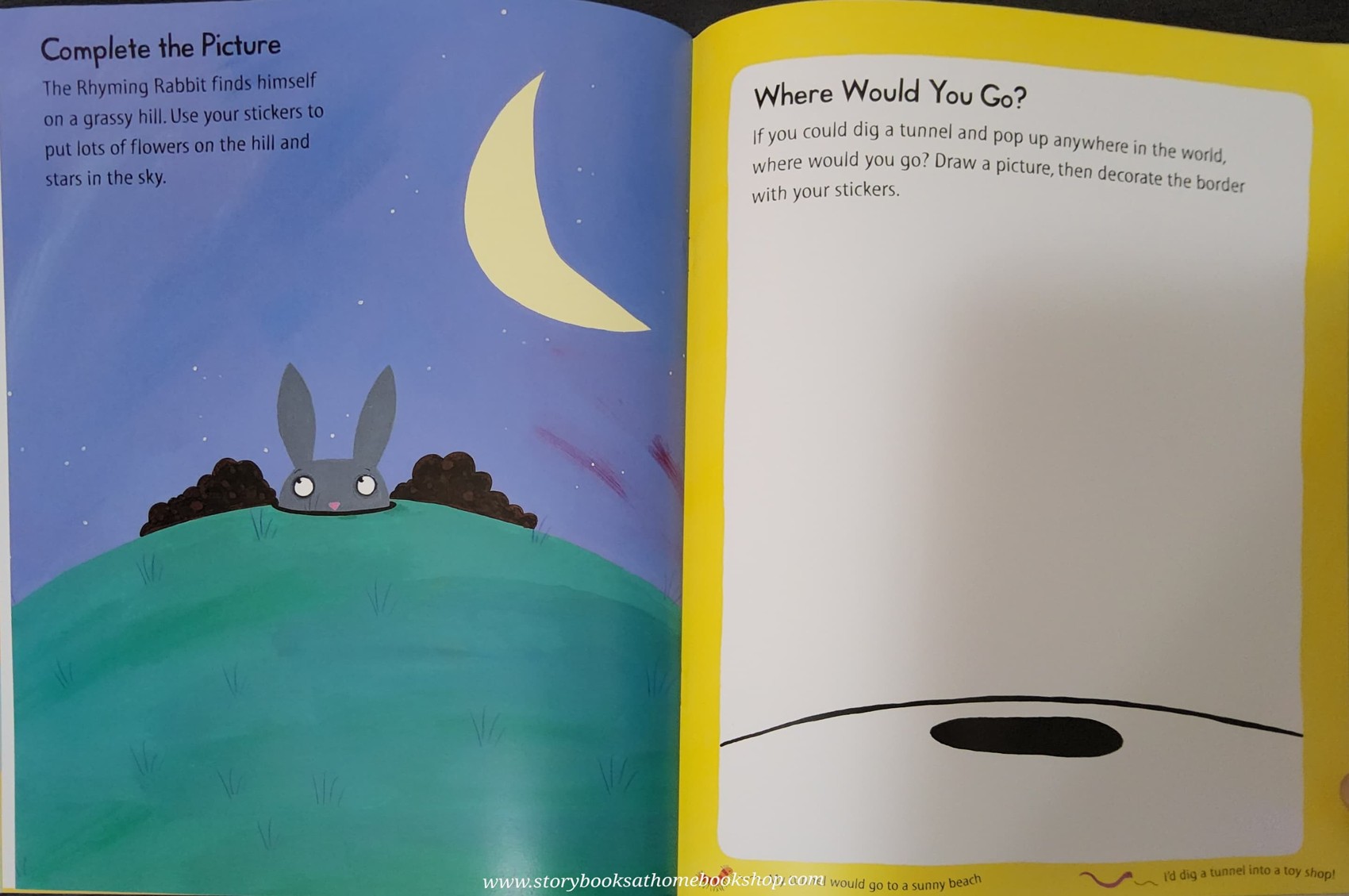 ACTIVITIES BOOK** ♥️THE RHYMING RABBIT BY JULIA DONALDSON.LYDIA MONKS STICKER ACTIVITY (OVER 400 STICKERS)