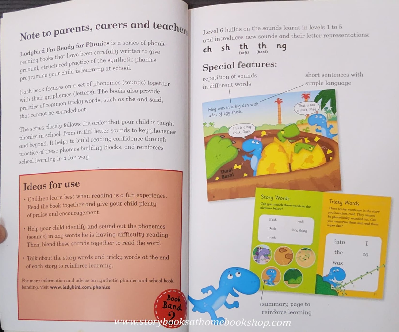 หนังสือนิทานปกอ่อน** 🍅🍓LADYBIRD I'M READY... FOR PHONICS:DASH IS FAB