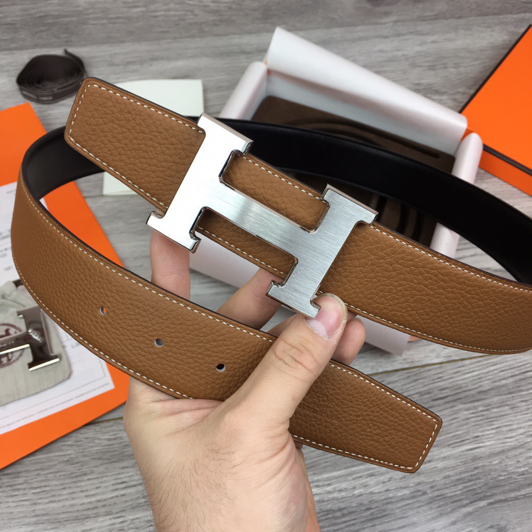 [Pre-order]เข็มขัดแอเมส H belt buckle & Reversible leather strap 38 mmใส่ได้ทั้งสองด้านเกรด VIP คุณภาพที่ดีที่สุด สำเนา