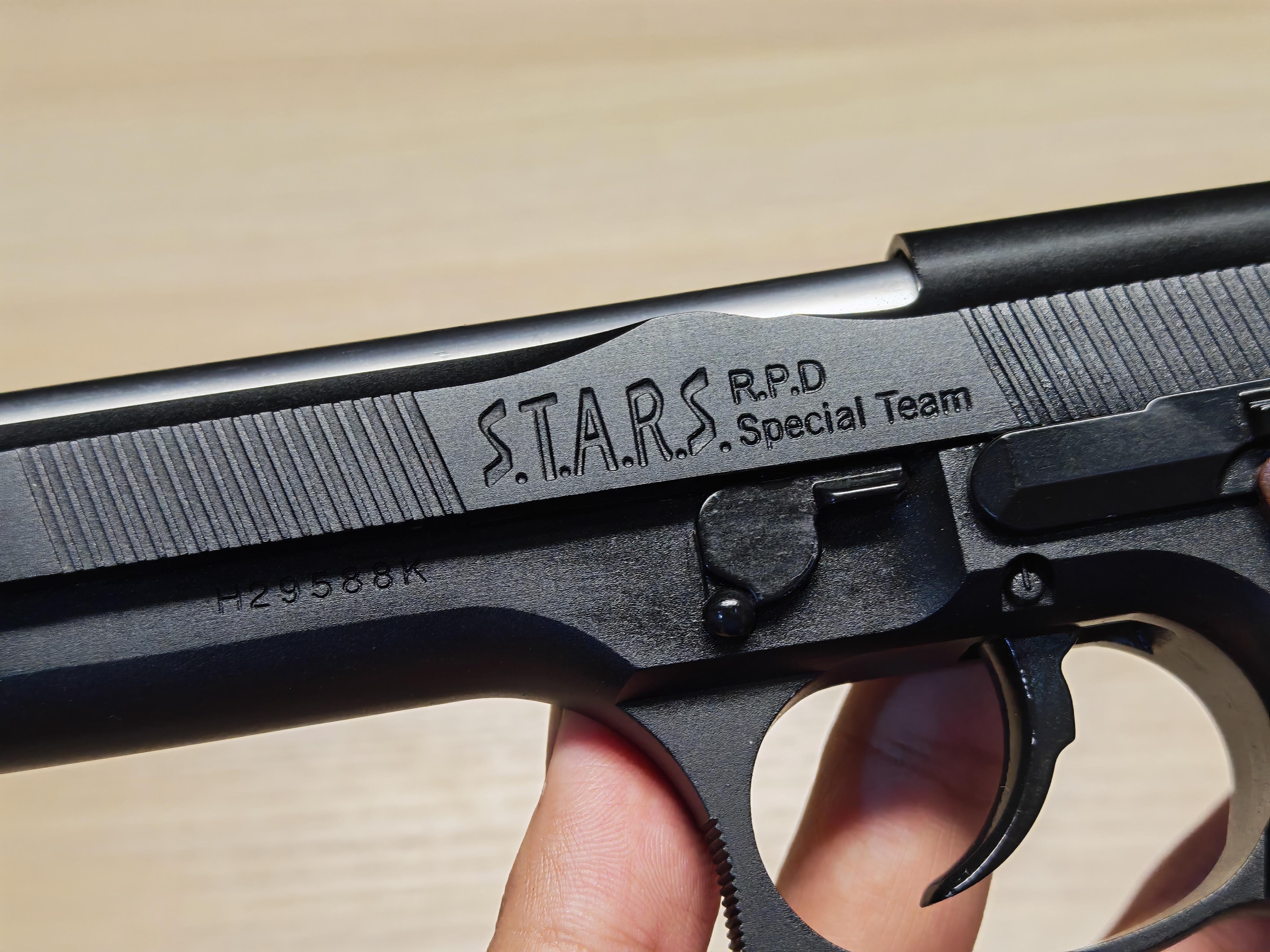 WE Beretta M92 Samurai Edge Biohazard Semi Version BB Gun บีบีกัน แบบแก๊ส ปืนอัดลม มือสอง Airsoft Gun