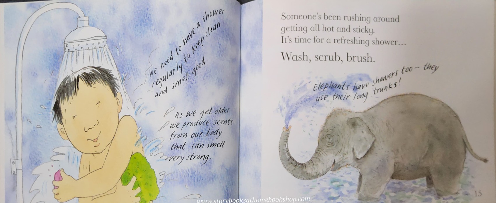 หนังสือนิทานปกอ่อน** 🍅🍓WONDERWISE:A BOOK ABOUT KEEPING CLEAN,WASH,SCRUB,BRUSH!