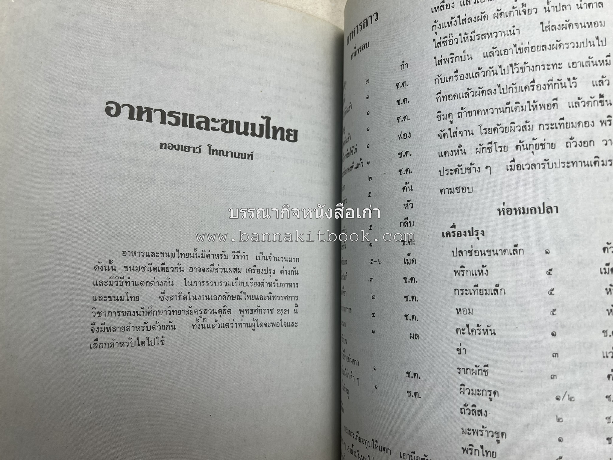 รวมบทความเอกลักษณ์ไทย (บายศรี-เครื่องกระยาคาวหวาน-พิธีบายศรี-ดอกไม้ประดิษฐ์-อาหารและขนมไทย) โดย : วิทยาลัยครูสวนดุสิต.