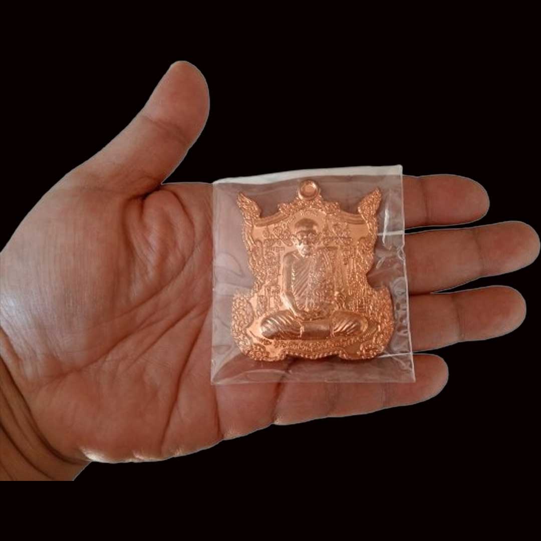 เหรียญสรงน้ำ พระนารายณ์ ตวาดหิมพานต์ หลวงปู่กาหลง เขี้ยวแก้ว ปี2552 เลข 745