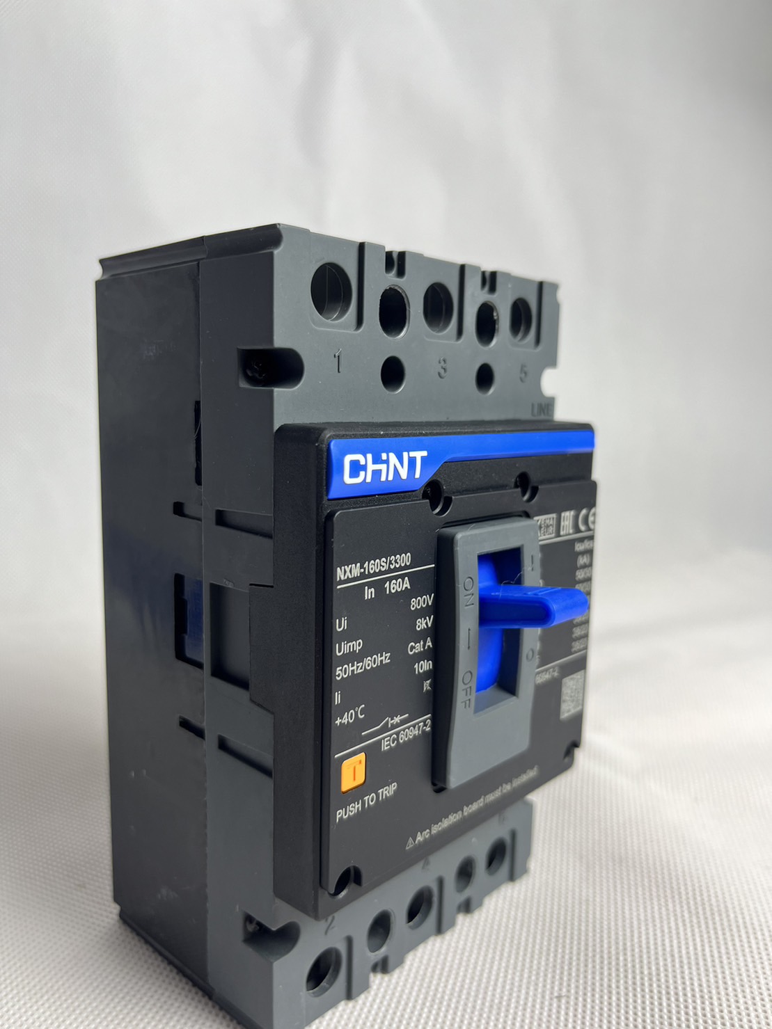 MCCB โมลเคสเบรกเกอร์ เบรกเกอร์ขนาดใหญ่ Molded Case Circuit Breaker 3P 160A (36KA)