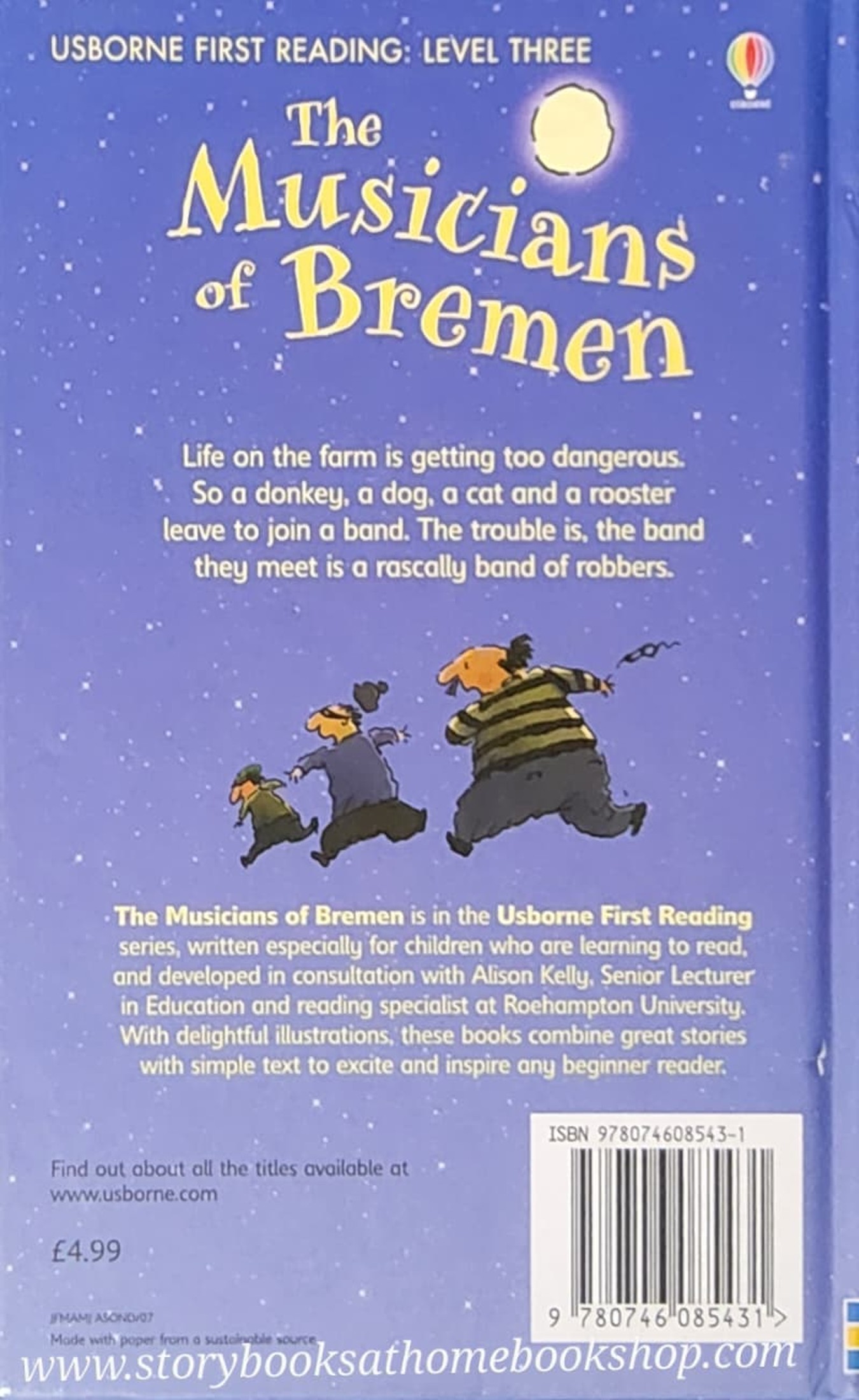 หนังสือนิทานปกแข็ง** ♥️USBORNE FIRST READING: THE MUSICIANS OF BREMEN