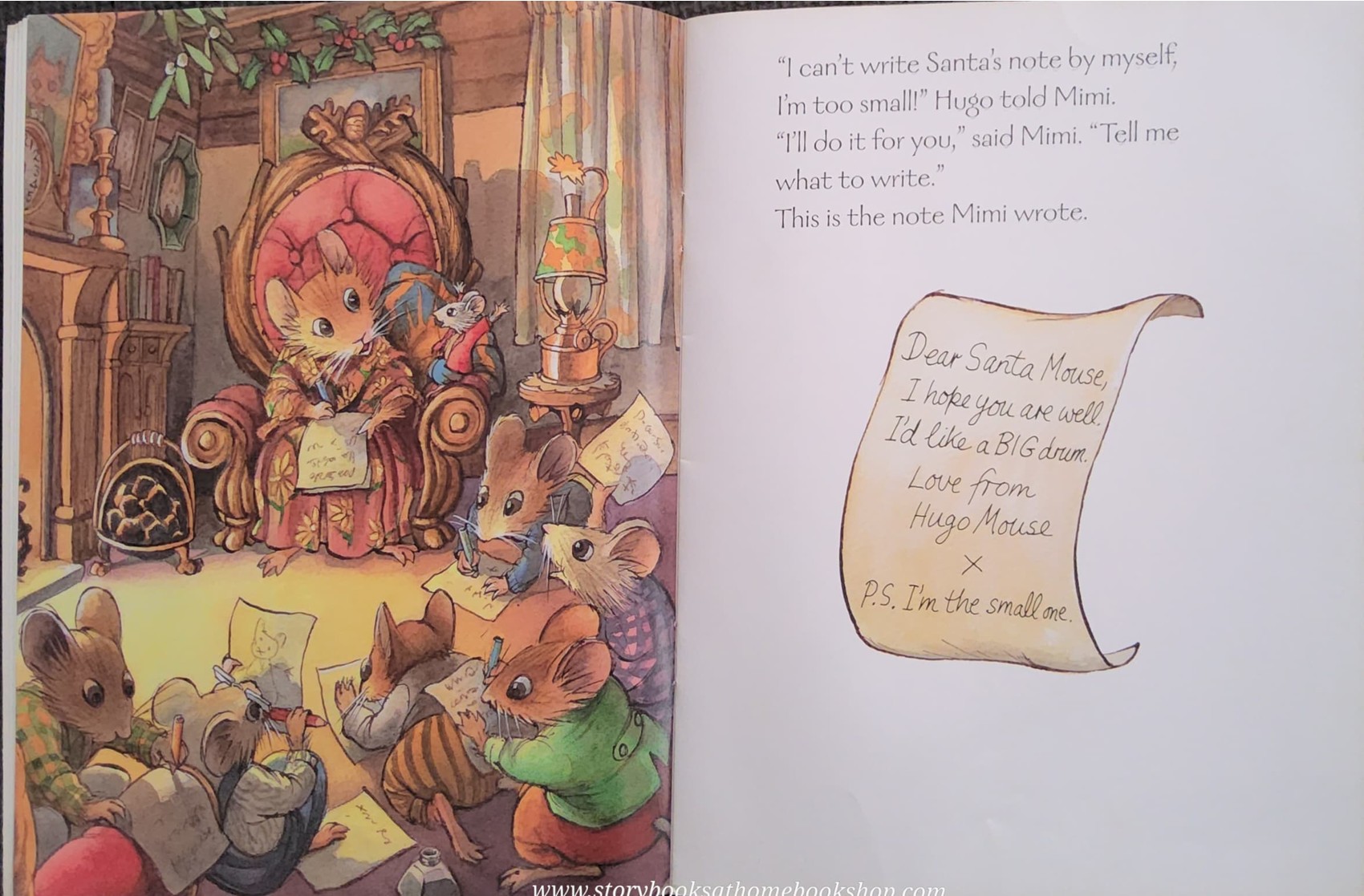 หนังสือนิทานปกอ่อน ** 🍅🍓MIMI MOUSE'S CHRISTMAS BY MARTIN WADDELL