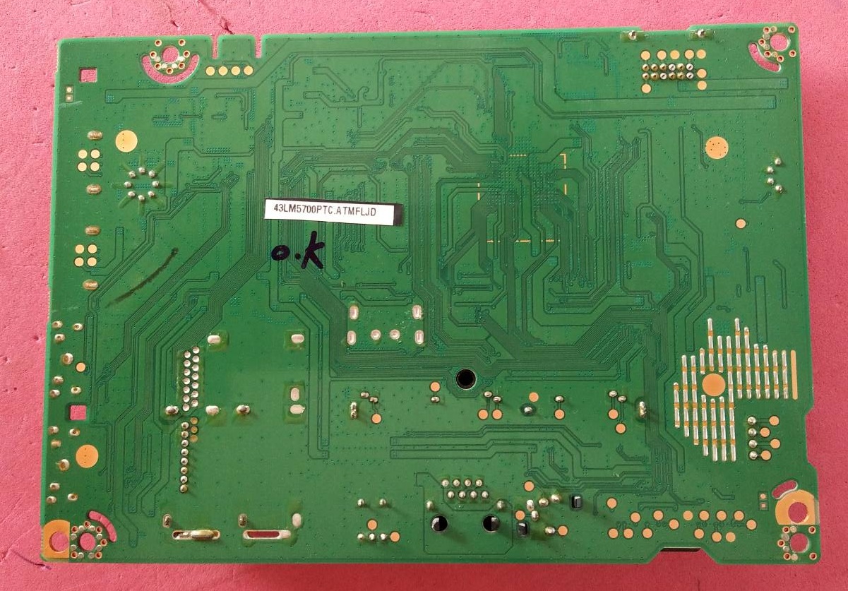 เมนบอร์ดทีวีแอลจี LG ของแท้ถอดจากเครื่อง รุ่น 43LM5700PTC.ATMFLJF ทีคอนHV430FHBN1D
