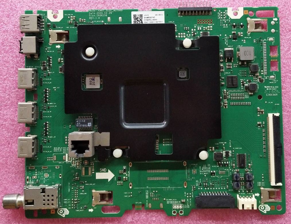 เมนบอร์ดทีวีซัมซุง Samsung ของแท้มือสองถอดจากเครื่อง ใช้กับรุ่นUA55AU7000KXXT พาร์ท BN96-53074D ใช้กับเวอร์ชั่น FB02เท่านั้น (ขายตรงรุ่นตรงพาร์ทและตรงเวอร์ชั่น)