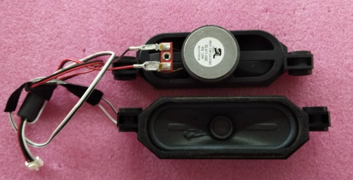 ลำโพงทีวี โตชิบ้า TOSHIBA ของแท้ถอดจากเครื่อง รุ่น 32L5650VT 32L1600VTพาร์ท 5631-106124-0360 6โอมห์ 10วัตต์