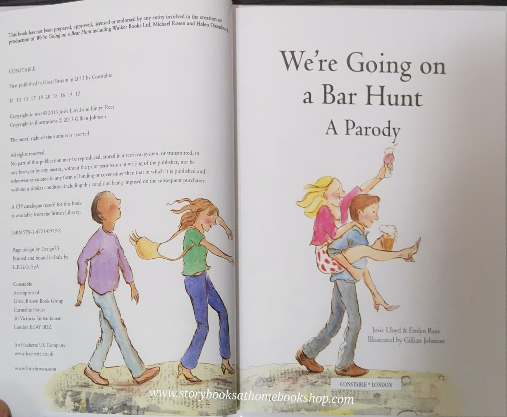 หนังสือนิทานปกแข็ง** 🍅🍓WE'RE GOING ON A BAR HUNT A PARODY BY JOSIE LLOYD&EMLYN REES