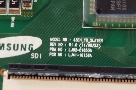 Y-BUFFER SAMSUNG ของแท้มือสองถอดจากเครื่อง รุ่นPS43E450A พาร์ท LJ92-01853A LJ41-10138A