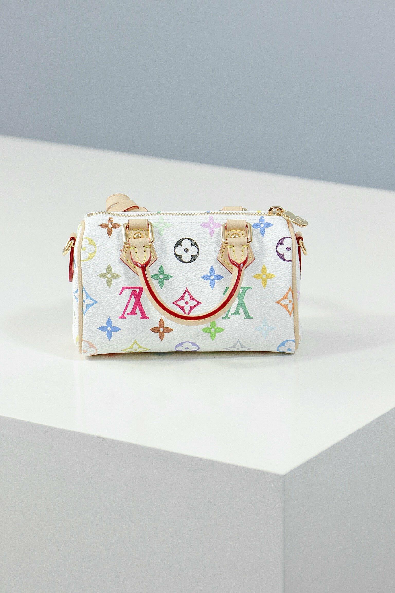 [Pre-order]กระเป๋า LouisVuitton Whtie Multicolor LV x TM Speedy Bandoulière 20 งานคุณภาพที่ดีที่สุด