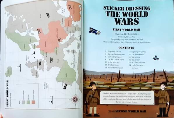 USBORNE ACTIVITIES BOOK** ð
ðSTICKER DRESSING THE WORLD WARS(320 STICKERS)