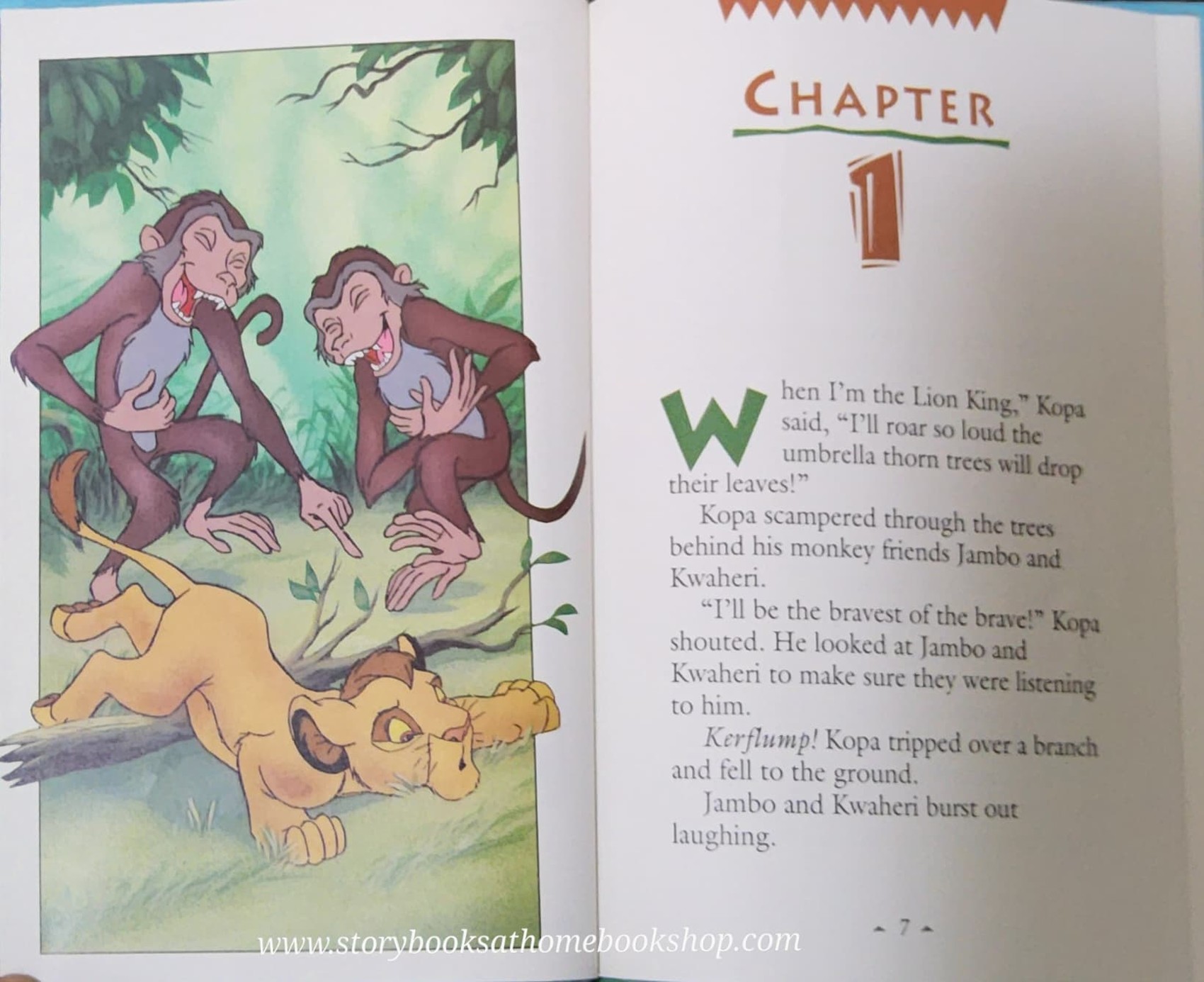 หนังสือนิทานปกแข็ง** 🍅🍅DISNEY'S THE LION KING NARA'S DARE