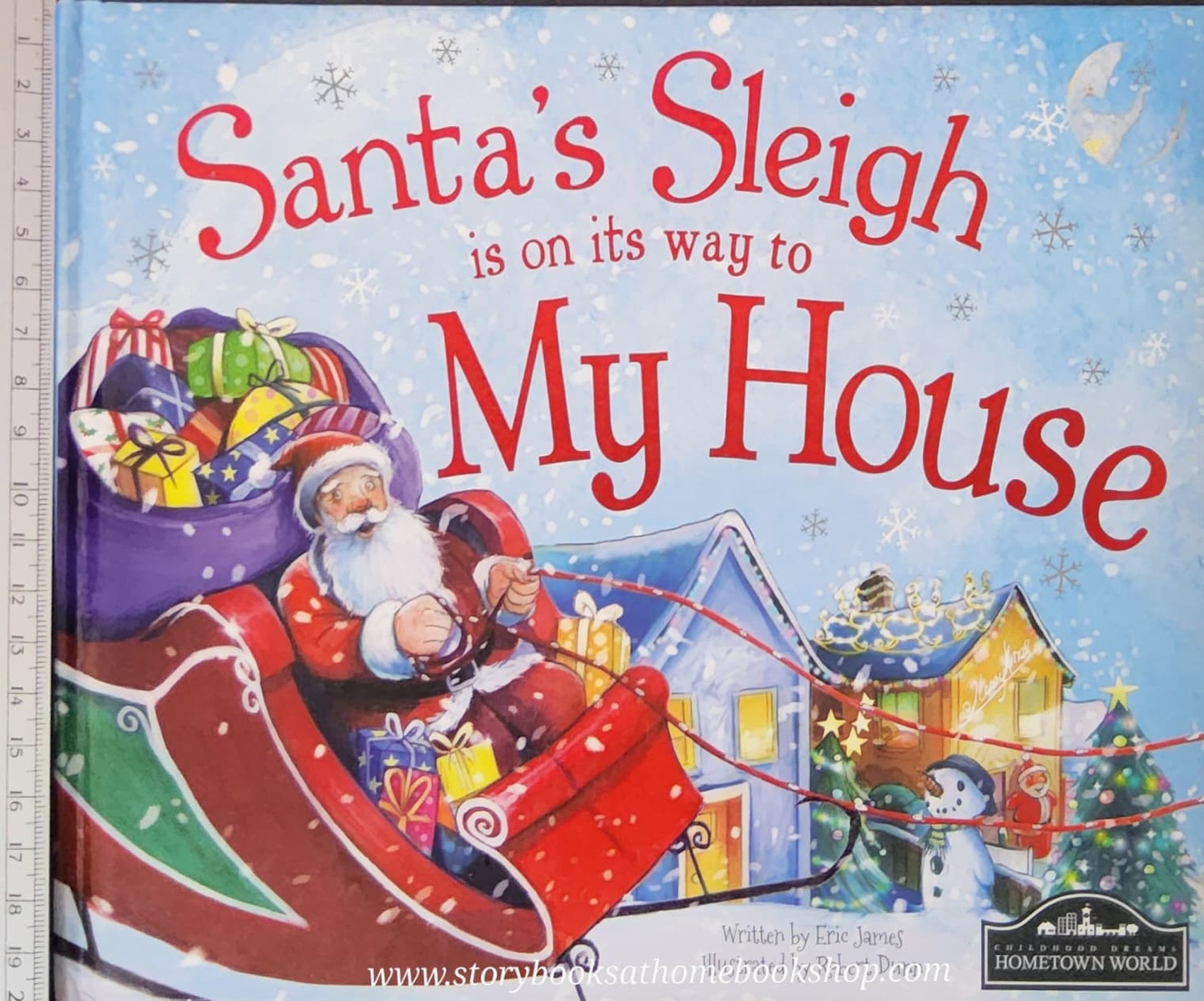 หนังสือนิทานปกแข็ง* 🍓🍓SANTA'S SLEIGH IS ON ITS WAY TO MY HOUSE🍅🍅