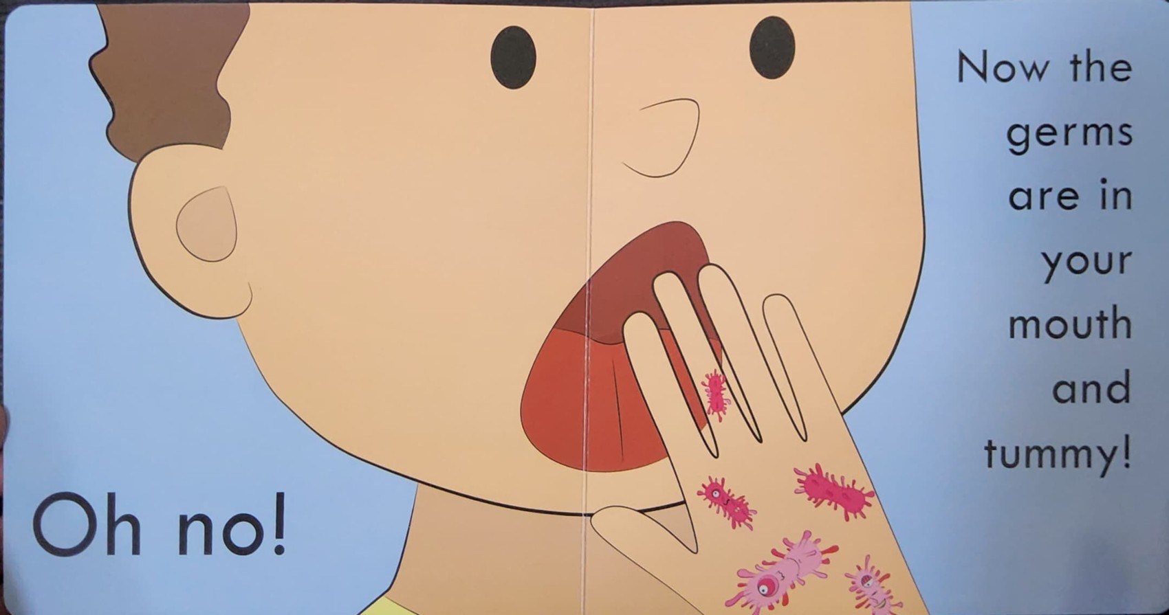 BOARD BOOK** 🍅A GERM'S JOURNEY DIRTY HANDS! CLEAN HANDS!