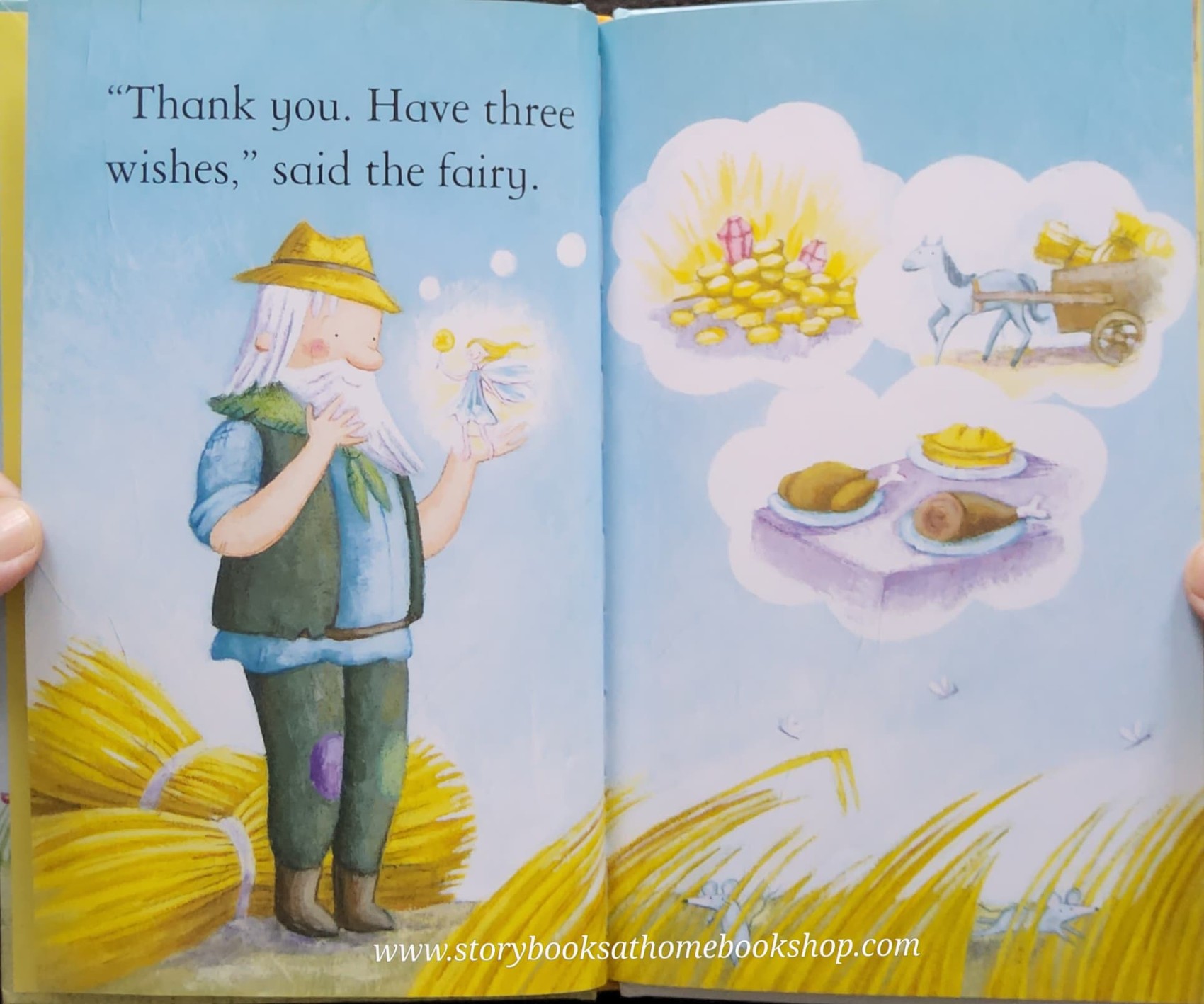 หนังสือนิทานปกแข็ง ** ♥️♥️USBORNE YOUNG READING: THE THREE WISHES