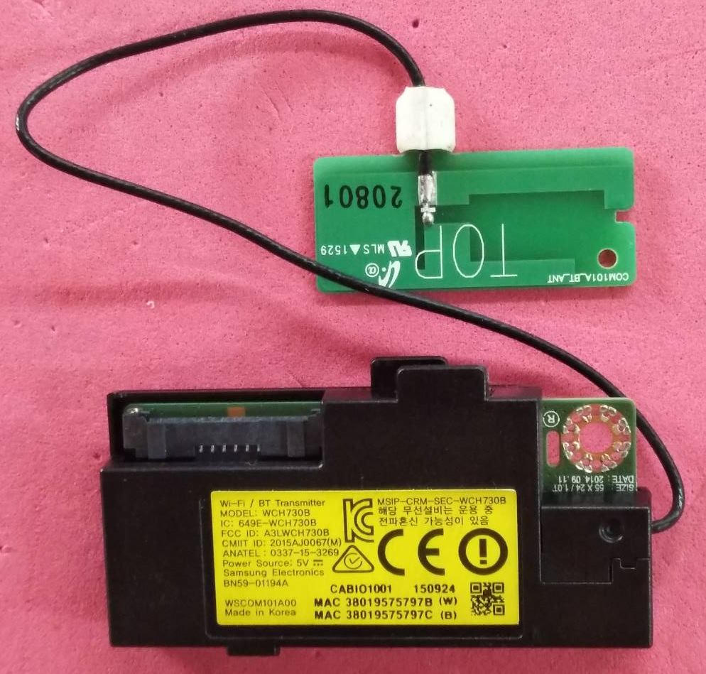 ชุดตัวรับสัญญาณWI-FI ทีวีซัมซุง อะไหล่แท้/ของถอดพร้อมใช้งาน พาร์ท BN59-01194E BN59-01194A