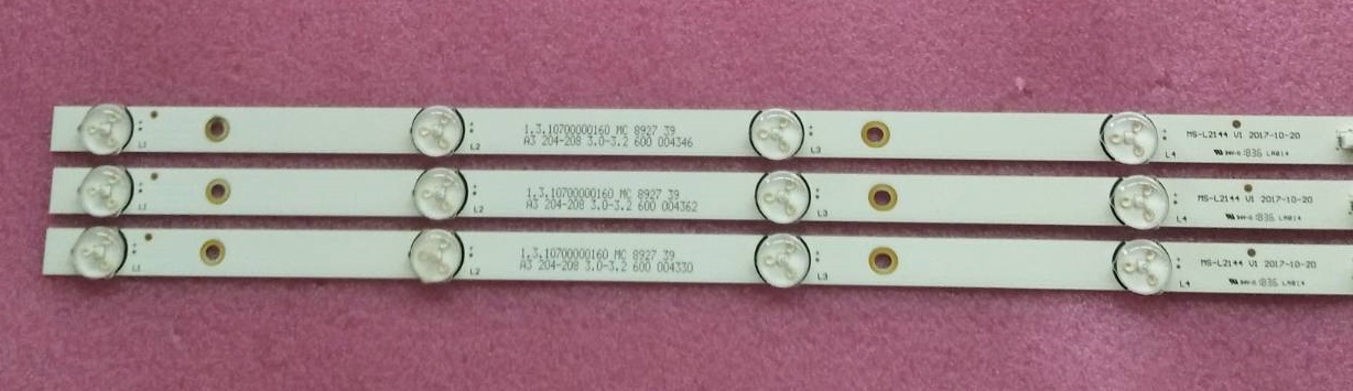 หลอดแบล็คไลท์ทีวี นาโน NANO ของแท้ถอดจากเครื่อง รุ่น LTV-4001 (8LED X 3)