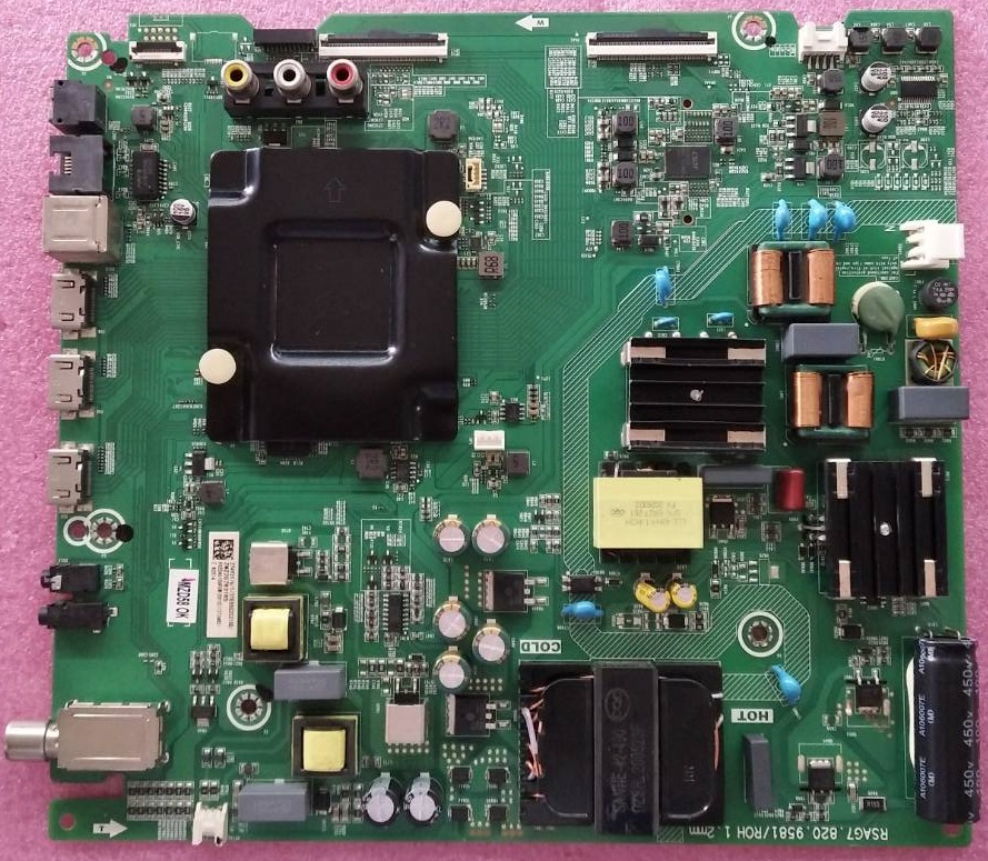 เมนบอร์ดทีวี Hisense ไฮเซน ของแท้มือสองถอดจากเครื่อง รุ่น55A7400F พาร์ทติดบอร์ดRSAG7.820.9581/ROH