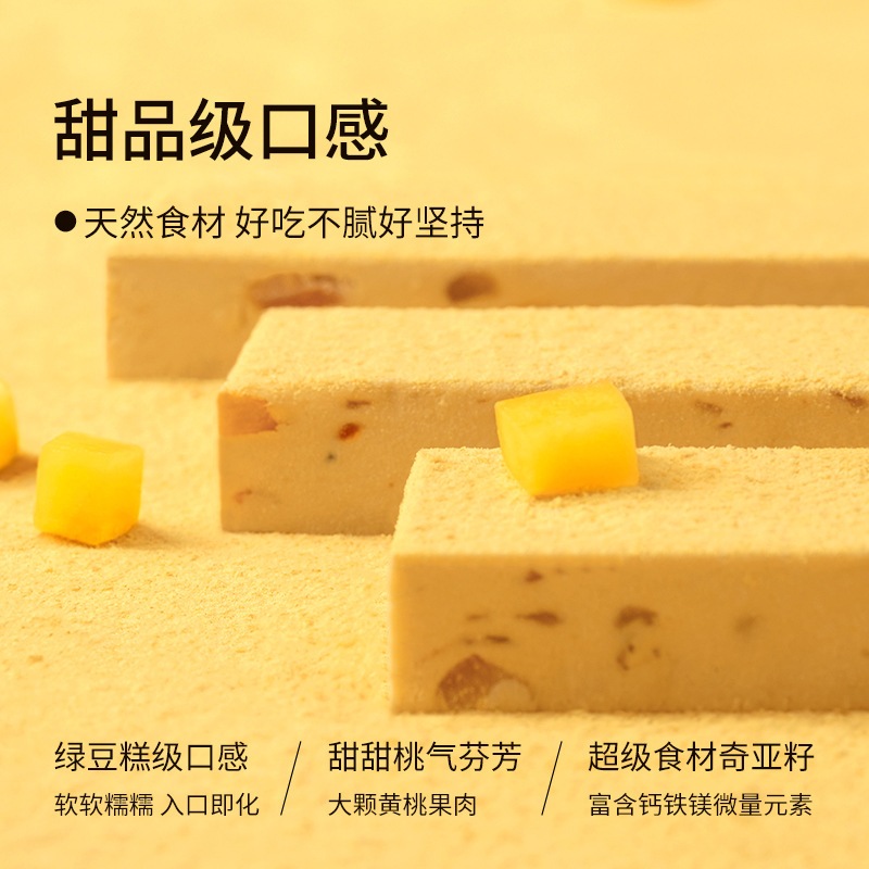 ffit8 ฟิตเนสโปรตีนบาร์ รสพีชนมถั่วเหลือง ขนมคลีน อาหารสุขภาพ ไม่ใส่น้ำตาล Fitness Protein Bar (1ซอง25กรัม)94kcal