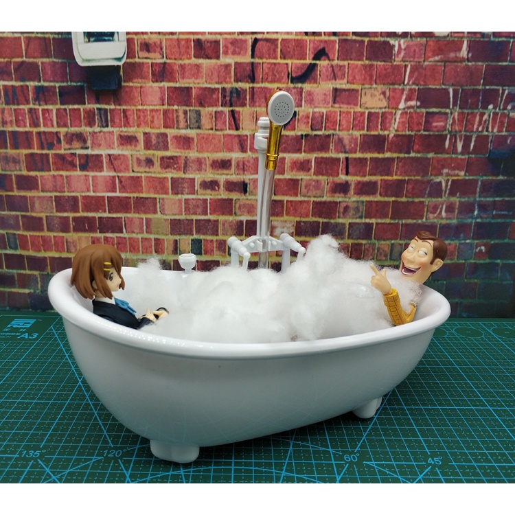 อ่างอาบน้ำ ประกอบฉาก ฟิกเกอร์ ฟิกม่า shf โมเดล 1/12 Bathtub furniture scene prop 6inch Figma Figure Model