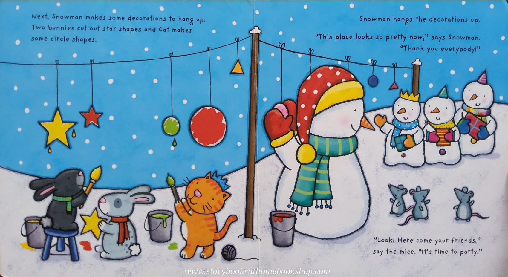 BOARD BOOK ** 🍅SNOWMAN'S PARTY