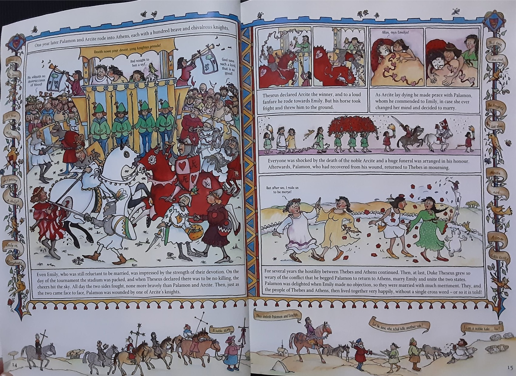 หนังสือนิทานเด็ก ภาษาอังกฤษ ปกอ่อน 🍅🍓Chaucer's Canterbury Tales/Used สภาพ 80-90%