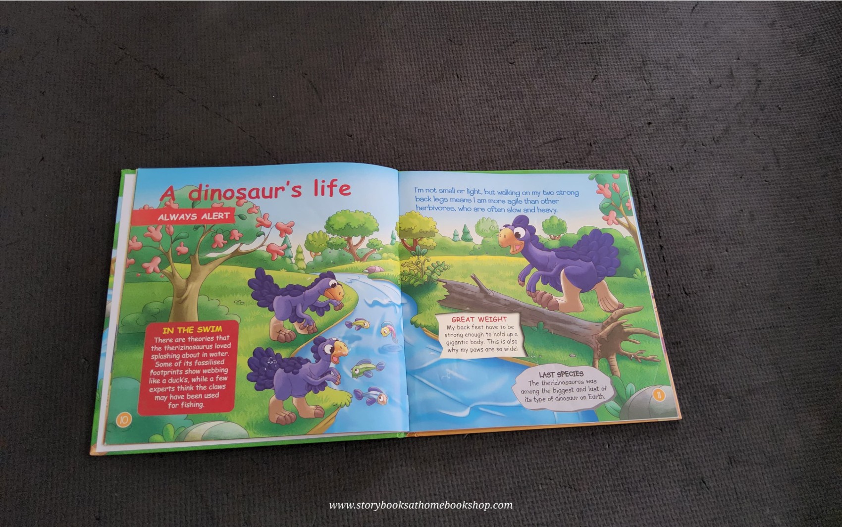 หนังสือนิทานปกแข็ง** 🍅🍅DINOSAURS&FRIENDS: HERBIVOROUS DINOSAUS THERIZINOSAURUS