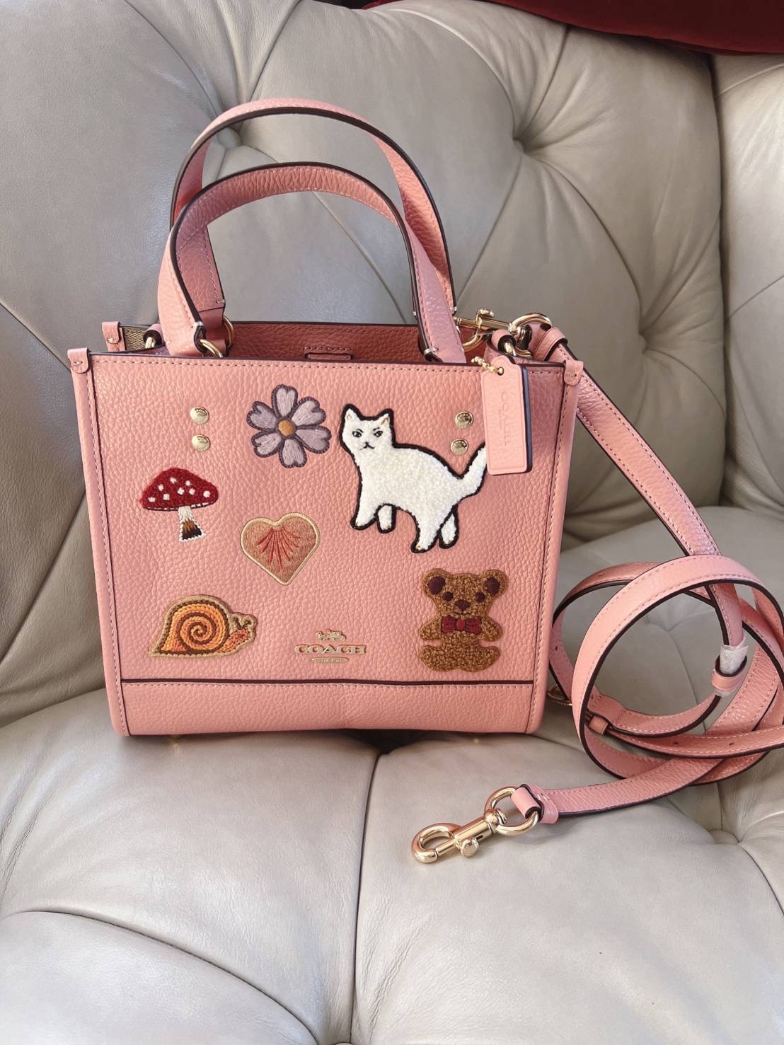 New Coach Dempsey Tote 22 With Creature Patches