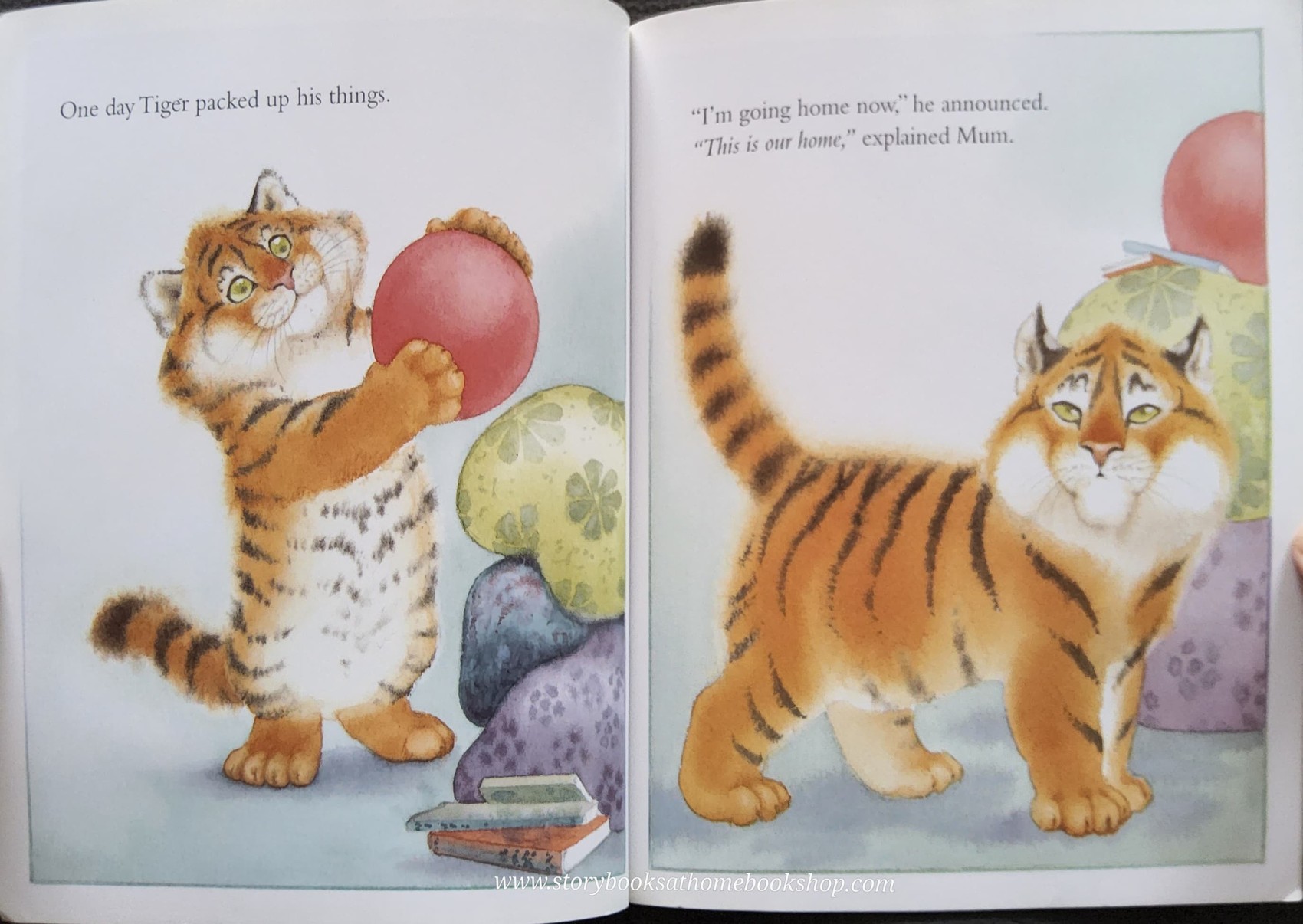 หนังสือนิทานปกอ่อน** 🍅🍅A NEW HOME FOR TIGER BY JOAN STIMSON