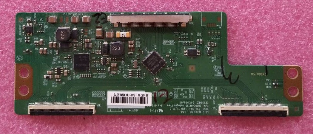 T-CONทีวี โตชิบ้า TOSHIBA ของแท้ถอดจากเครื่อง ใช้กับรุ่น 55L2450VT พาร์ทบอร์ด 6870C-0471D