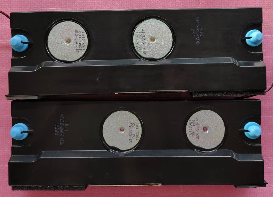 ลำโพงทีวี HISENSE ไฮเซน อะไหล่มือสองพร้อมใช้งาน ใช้กับรุ่น 75B7500UW 8โอมห์ 18วัตต์