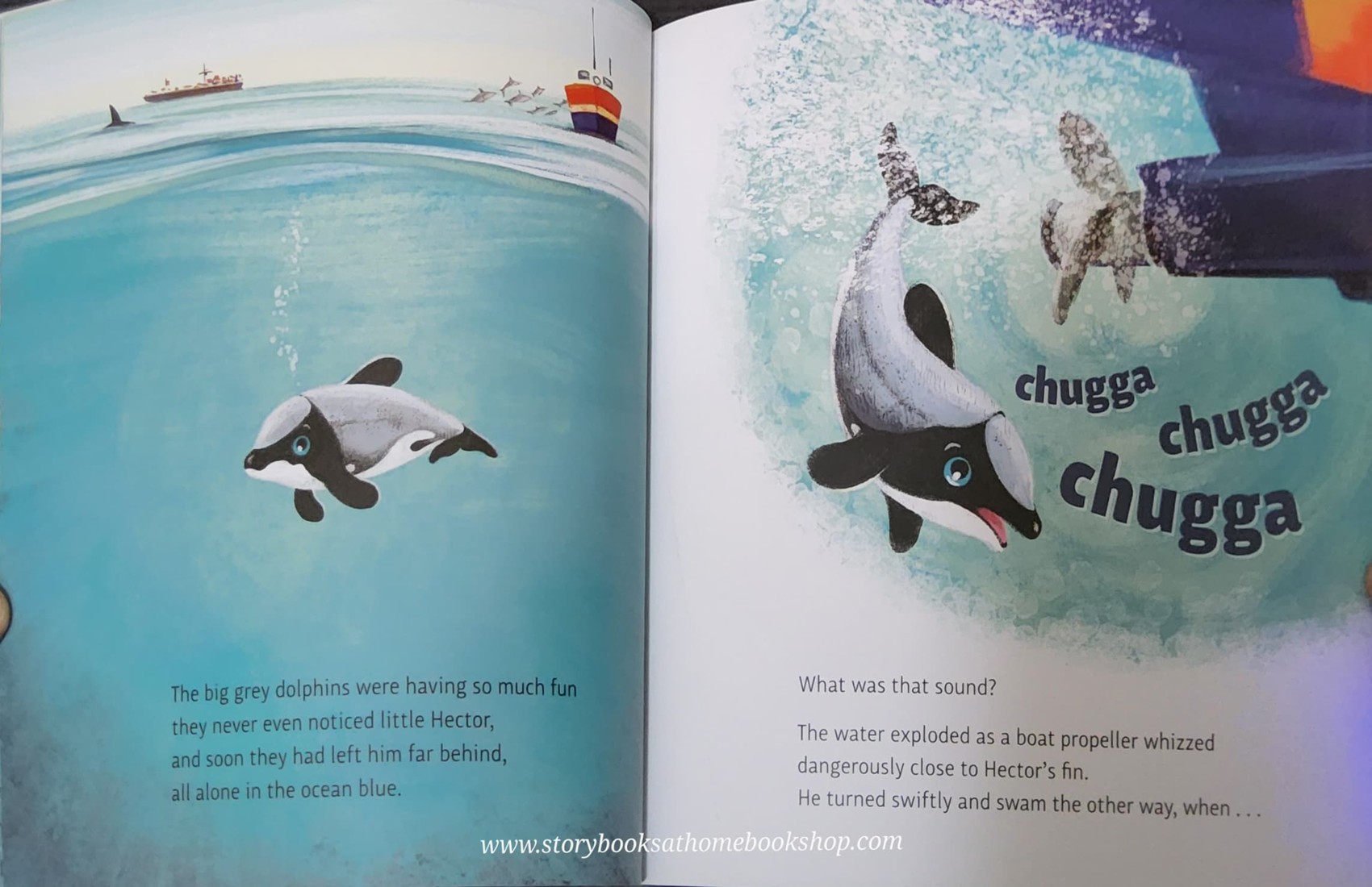 หนังสือนิทานปกอ่อน** 🍅🍓LITTLE HECTOR AND THE BIG BLUE WHALE