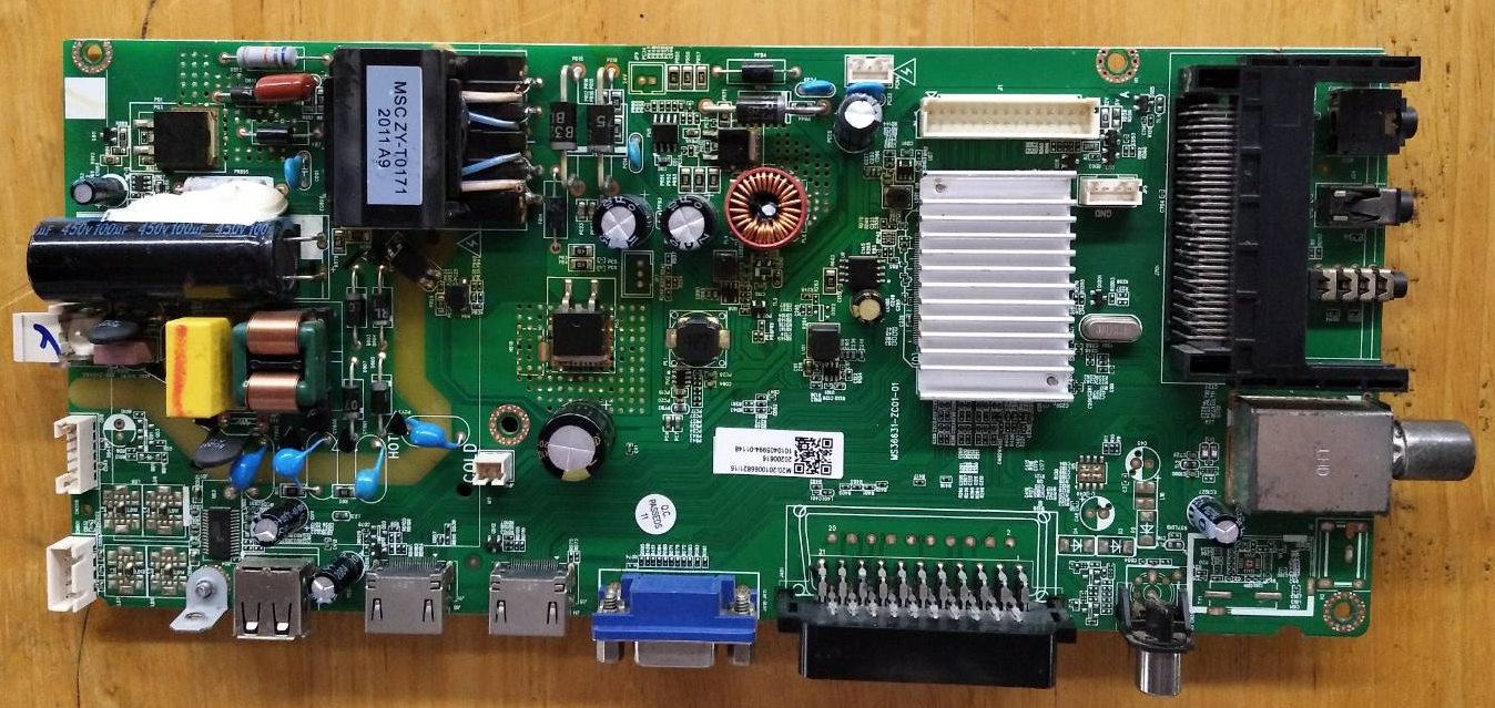 วันบอร์ดทีวีไฮเออร์(HAIER) อะไหล่แท้ถอดจากเครื่อง รุ่น LE32K6000 พาร์ท MS36631-ZC01-01 เบอร์จอLSC320AN09-H