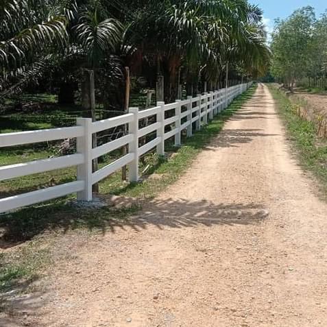 รั้วคาวบอยแบบ 3 คาน