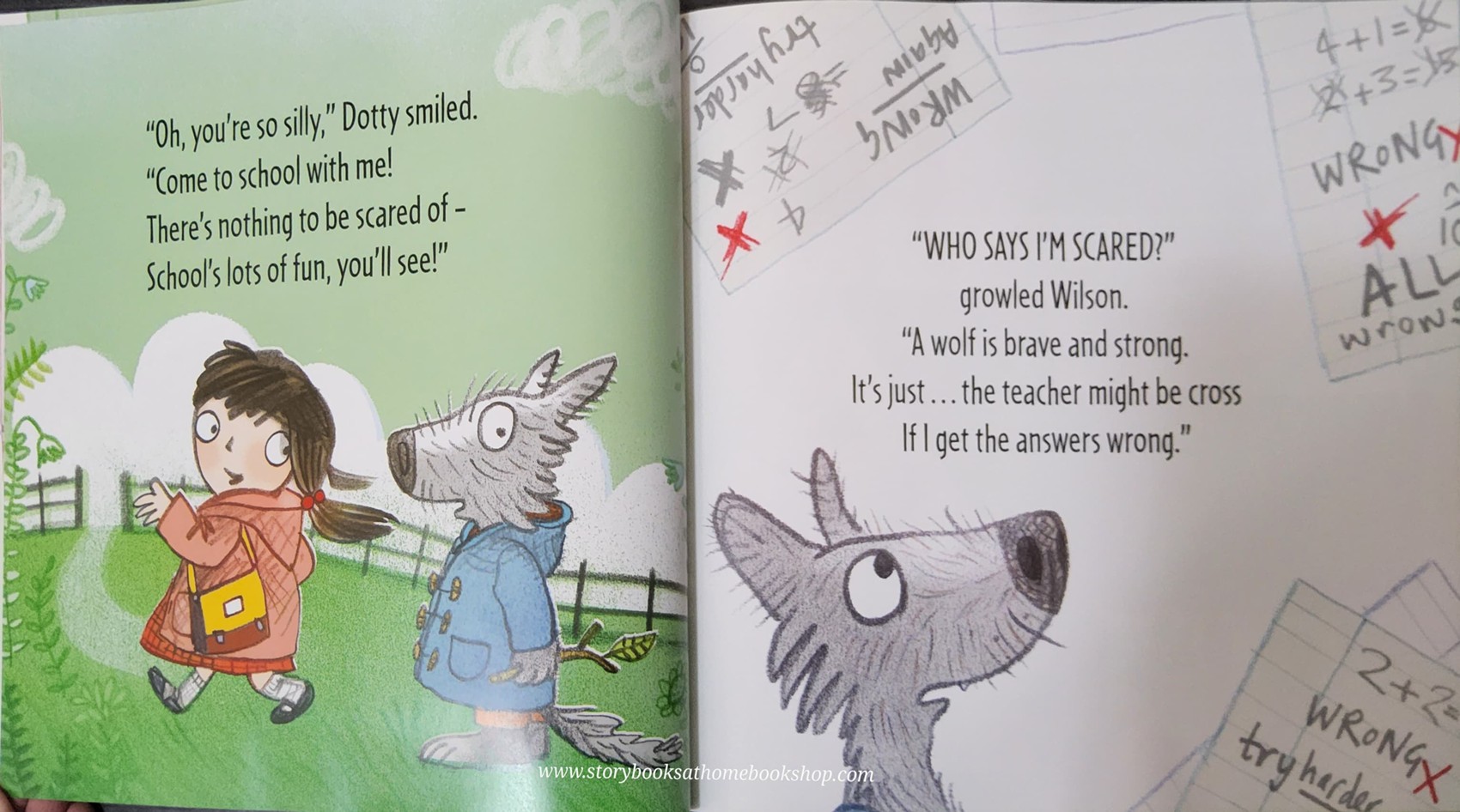 หนังสือนิทานปกอ่อน** 🍓🍓WHIFFY WILSON:THE WOLF WHO WOULDN'T GO TO SCHOOL