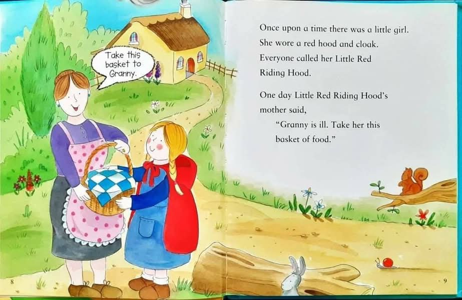 หนังสือนิทานปกแข็ง** 🍅🍓My First Fairytales:LITTLE RED RIDING HOOD with CD