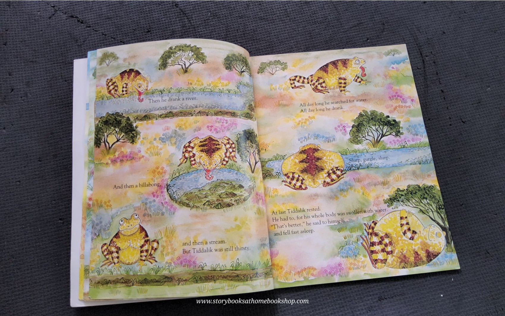 หนังสือนิทานปกอ่อน** 🍅🍓WHAT MADE TIDDALIK LAUGH BY JOANNA TROUGHTON