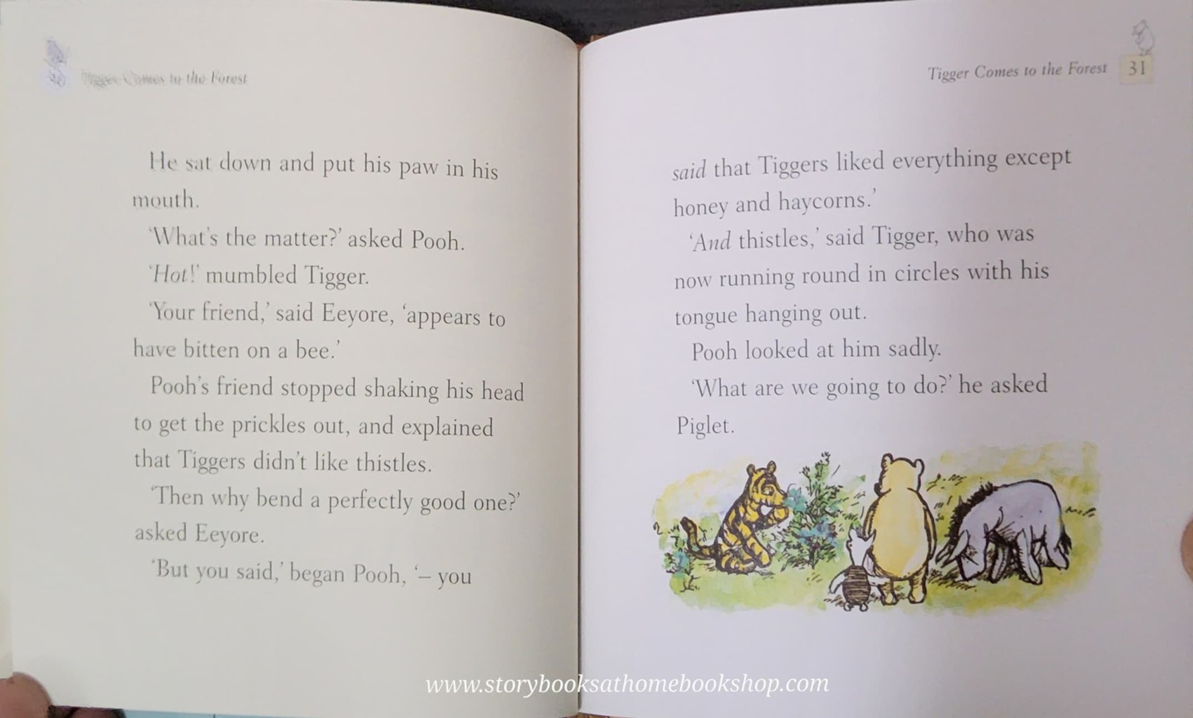 หนังสือนิทานปกแข็ง** 🍓🍓TIGGER COMES TO THE FOREST BY A.A.MILNE