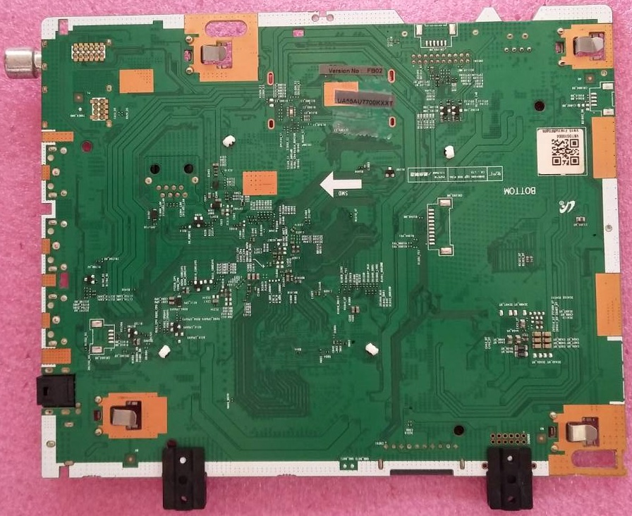เมนบอร์ดทีวีซัมซุง Samsung มือสองพร้อมใช้งาน รุ่นUA55AU7700KXXT พาร์ท BN96-53074P ใช้กับเวอร์ชั่น FB02 (ก่อนสั่งเทียบรูปบอร์ดและดูเวอร์ชั่นด้วย)